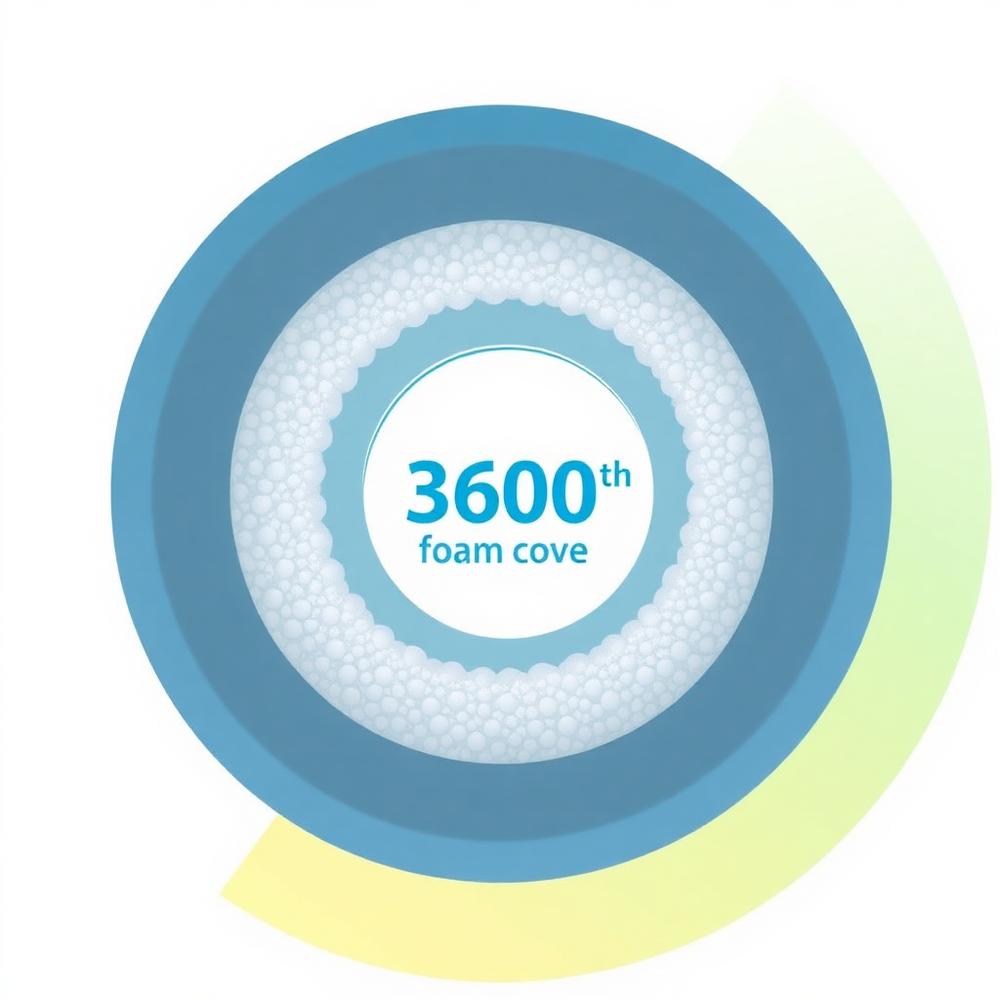 360 degree foaming coverage